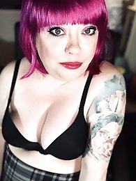 Harley with oil all over her body.