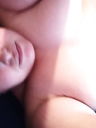 Attractive GF is showing off her boobs